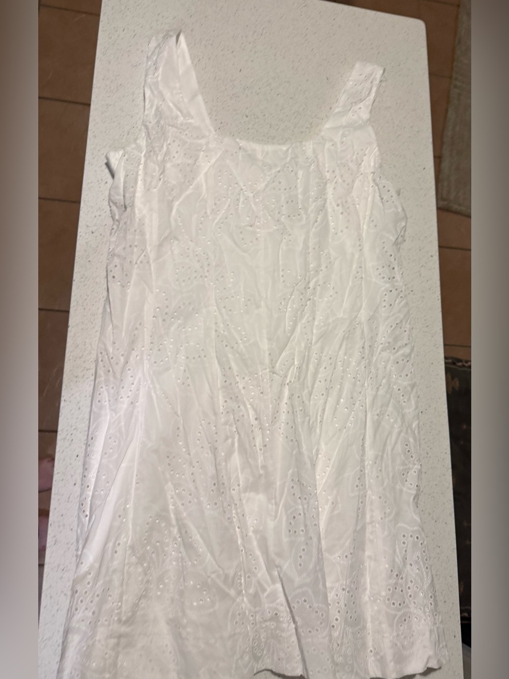 White Eyelet Midi Dress - Women's
